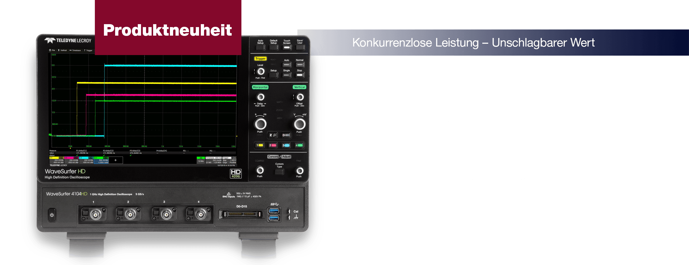 Der neue WaveSurfer 4000HD